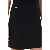 Kadın Siyah Mini Boy Örme Etek - 6