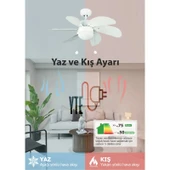 Vanti Beyaz Ahşap Tavan Armatür KCF281 KCF281 - 3