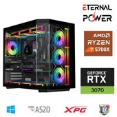 E.POWER RYZEN 7 5700X 32G DDR4 1TB M.2 RTX3070 A520 A650W - 1