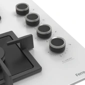 Flowart Turbolu Beyaz Cam Ankastre Set ( 65 CM Woklu OCAK ) QBL62CB - SC406 - D087 thumbnail 6