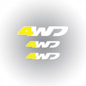 OTOGRAFİK - DACİA DUSTER 4WD STICKER SET - 2