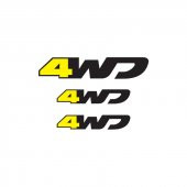 OTOGRAFİK - DACİA DUSTER 4WD STICKER SET - 8
