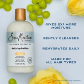Shea Moisture Hindistan Cevizi Yağlı Günlük Nemlendirici Şampuan 384 ML - 3