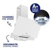 Flowart Turbolu Asimetrik Silenart Beyaz Cam Ankastre Set QBL62CB - NT026WFA - D064SA thumbnail 4