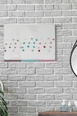 3 Lü Renkli Kalpli Su Taşı Kenar İşlemeli Havlu Seti 50X90 Cm - 2