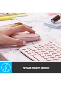 Logitech M350 Pebble Sessiz Kablosuz Kompakt Mouse - Pembe - 6