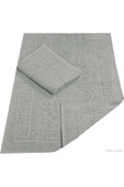 2 Li Banyo Ayak Havlusu %100 Pamuk 50X70 Cm Menesch Gri - 1