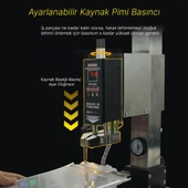 Glitter G350 Pnömatik Profesyonel Otomatik Pil Puntalama Kaynak Makinesi Kaynak Başlığı Ve Kontrol Ünitesi Punto Makina - 2