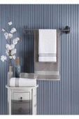 4 lü Kadın Erkek Banyo Havlusu Takımı Oscar Bej-Krem - 2