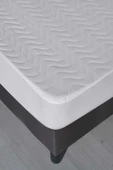 160X200 Kapitoneli Çift Kişilik Sıvı Geçirmez Alez FittedGeçmeli Yatak Koruyucu - 2