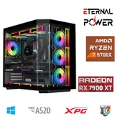 E.POWER RYZEN 7 5700X 32G DDR4 1TB M.2 RX7900XT A520 A750W - 1