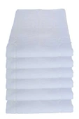6 lı Ayak İzli Banyo Paspas Pamuklu Ayak Havlusu 50x70 Cm - 1