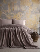 Çift Kişilik Trusty Vizon Jakar Desen Battaniye 200x220 CM - 1