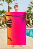 SeaDream Tropikal Desenli Plaj Havlusu 70X140 Cm Sunshine - 1