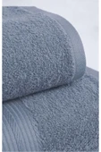 2 Parça Battal Lüks Premium Banyo Spa Havlu Takımı 90x170 Cm İndigo - 2