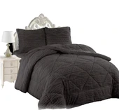 COMFORT YORGAN SETİ ÇİFT KİŞİLİK IVY ANTRASİT thumbnail 3