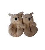 YAZKIŞ Kadın Kahve Krem Arslan Köpek Hayvan Fiğürlü Panduf thumbnail 2