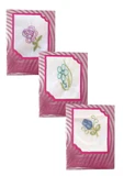 3’lü Özel Paket Premium Kadın İşlemeli Mendil Seti  %100 Pamuk 28x28 Cm - 3