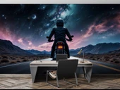 Neon Araba Temalı Duvar Kağıdı Baskı thumbnail 4