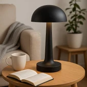 3 Kademeli, 3 Işık Modlu, Şarjlı, Dokunmatik Masa ve Gece Lambası, Cafe, Bar, Restorant Masa Lambası thumbnail 6