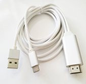 USB Type-C HDMI Kablo HD 4K Görüntü Aktarımı Çevirici Adaptör - 1