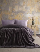 Tek Kişilik Trusty Antrasit Jakar Desen Battaniye 160x220 CM thumbnail 1