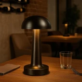 3 Kademeli, 3 Işık Modlu, Şarjlı, Dokunmatik Masa ve Gece Lambası, Cafe, Bar, Restorant Masa Lambası thumbnail 1