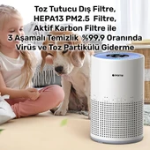 NPO iHome ARP1 Hepa-Aktif Karbon Filtreli 100m3/h Işıklı Ultra Sessiz Air Purifier Hava Temizleyici thumbnail 5