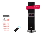 Simfer Single X Karbon Serisi IP65 Suya-Toza Dayanıklı Siyah Uzaktan Kumandalı İç/Dış Mekan Isıtıcı thumbnail 1
