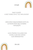 4 Lü El Yüz Havlu Seti %100 Pamuklu Gökkuşağı 50x85 Cm Kahve - 2