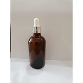 Ziylan 100CC Kahverengi Cam Damlalıklı Şişe,medikal Şişe, 50 adet - 1