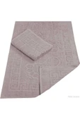 2 Li Banyo Ayak Havlusu %100 Pamuk 50X70 Cm Menesch Mürdüm - 1