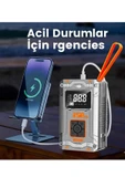 Blackbird MC6619 Dijital Ekranlı Taşınabilir Kablosuz Lastik Şişirme Pompası Powerbank, SOS Işığı, LED Fener, Otomatik B - 9