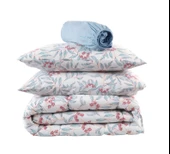 Kobyen Çift Kişilik Sharon Blue Uyku Seti - 2