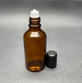 Ziylan 100 cc Kahverengi Cam Roll-On Şişesi -100 ml Şişe - Cam Roll On Şişe - Cam Şişe (50ADET ) - 1