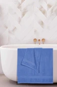 2 li Banyo Havlu Takımı %100 Pamuklu Dry Mavi - 2