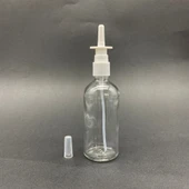 50ml şeffaf şişe, Burun spreyi, 12 adet Nazal Spreyli, Ecza şişesi, İlaç Şişesi - 3