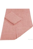 2 Li Banyo Ayak Havlusu %100 Pamuk 50X70 Cm Menesch Somon - 1