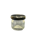 40ml şeffaf cam konserve kavanozu siyah kapaklı, 12 adet, cam kavanoz, konserve kavanozu, reçel kavanozu, bal kavanozu, saklama kavanozu - 1