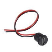 Powermaster PM-27032 Kablolu Type-C Şase Soket Jack Siyah Kablolu Type-c Girişi - 1