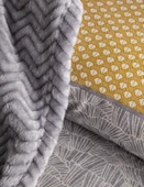 Çift Kişilik Paolina Gri Yatak Örtülü Nevresim Set - 3