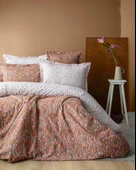 Tek Kişilik Leros Teracotta Nevresim Takımı - 1