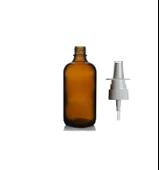 100ml kahverengi cam şişe, Burun spreyi, 24 adet Nazal Spreyli, Ecza şişesi, İlaç Şişesi - 1