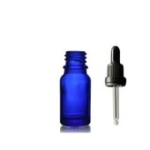 20ml mavi cam damlalıklı, 24 adet, Ecza şişesi, Damlalıklı şişe, propolis şişesi, damlatmalı şişe, saç serum şişesi, ecza şişesi - 1