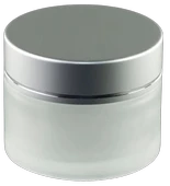 50ml şeffaf buzlu cam krem kavanozu, 24 adet, kozmetik kavanoz,krem kavanozu, cam kavanoz - 1