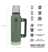 Stanley Klasik Vakumlu Çelik Termos 1.4 Lt Yeşil - 4