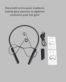 Aktif Gürültü Önlemeli Bluetooth Kulaklık – Dokunmatik Kontrol, Dahili Mikrofon, Yüksek Ses Kalitesi - 3