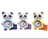 Panda Tasarımlı Saat Kalemlik Kızlar ve Erkekler İçin Yatak Odaları ve Oyun Odaları Saat mavi renki - 5