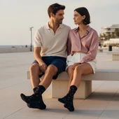 Gost Liria Pepper Socks Unisex Nakışlı Uzun Tenis Çorap - 10