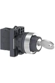 Schneider Electric XA2EG21 Kilitli buton - Ø22 - 2 konumlu - kalıcı - 1NA - 1